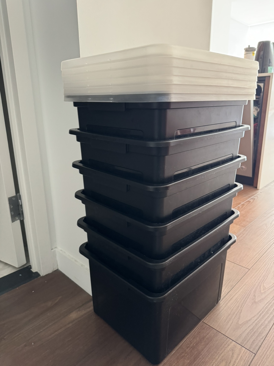 Set of 6 storage containers with lids - photo 2