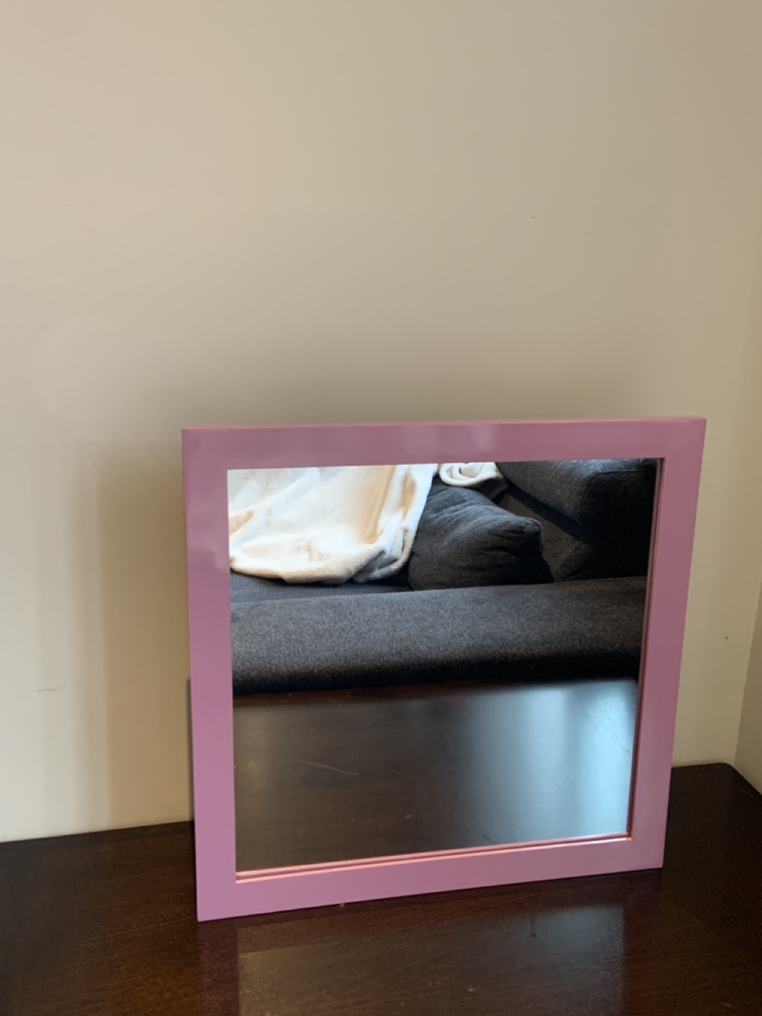 Light Purple framed mirror