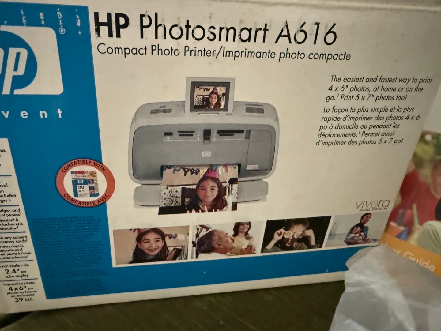 HP Photosmart A616 Compact Photo Printer thumbnail