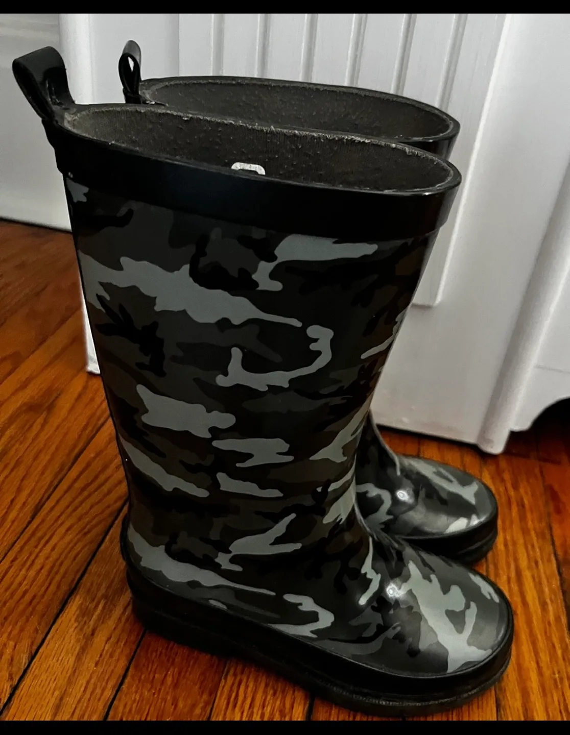 Outbound Kids Waterproof Camo Rubber Rain Boots, Size 11 image indicator(5)