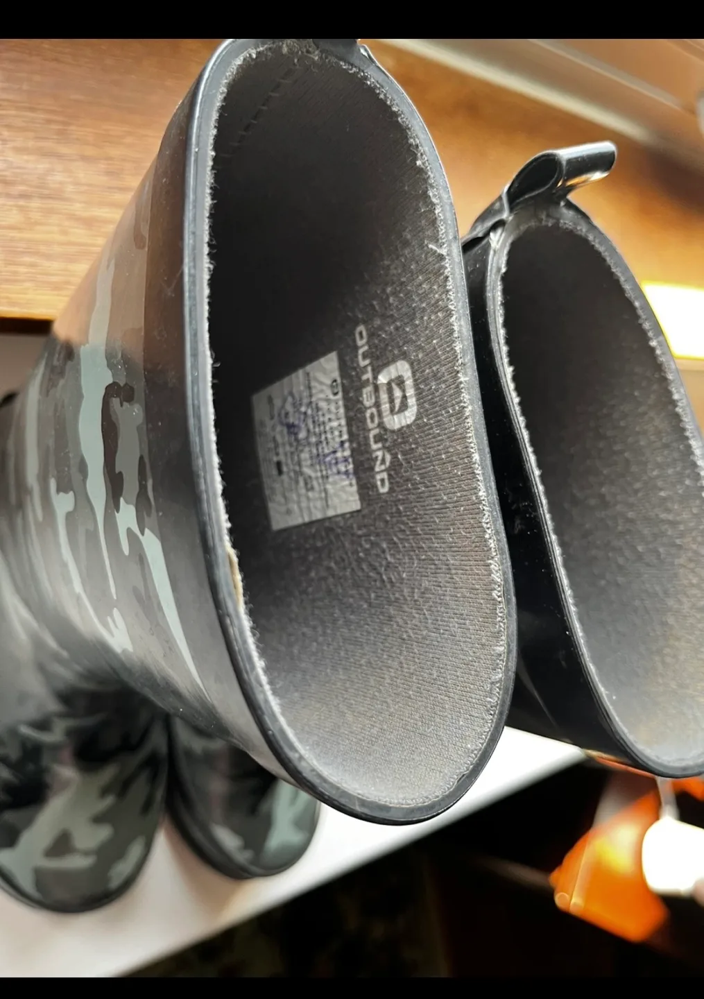 Outbound Kids Waterproof Camo Rubber Rain Boots, Size 11 image indicator(7)