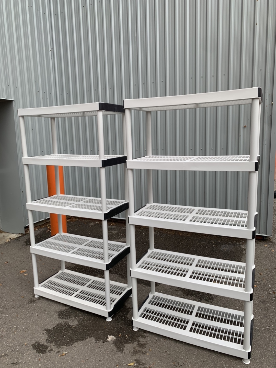 2x 5-Shelf Storage Units - photo 2