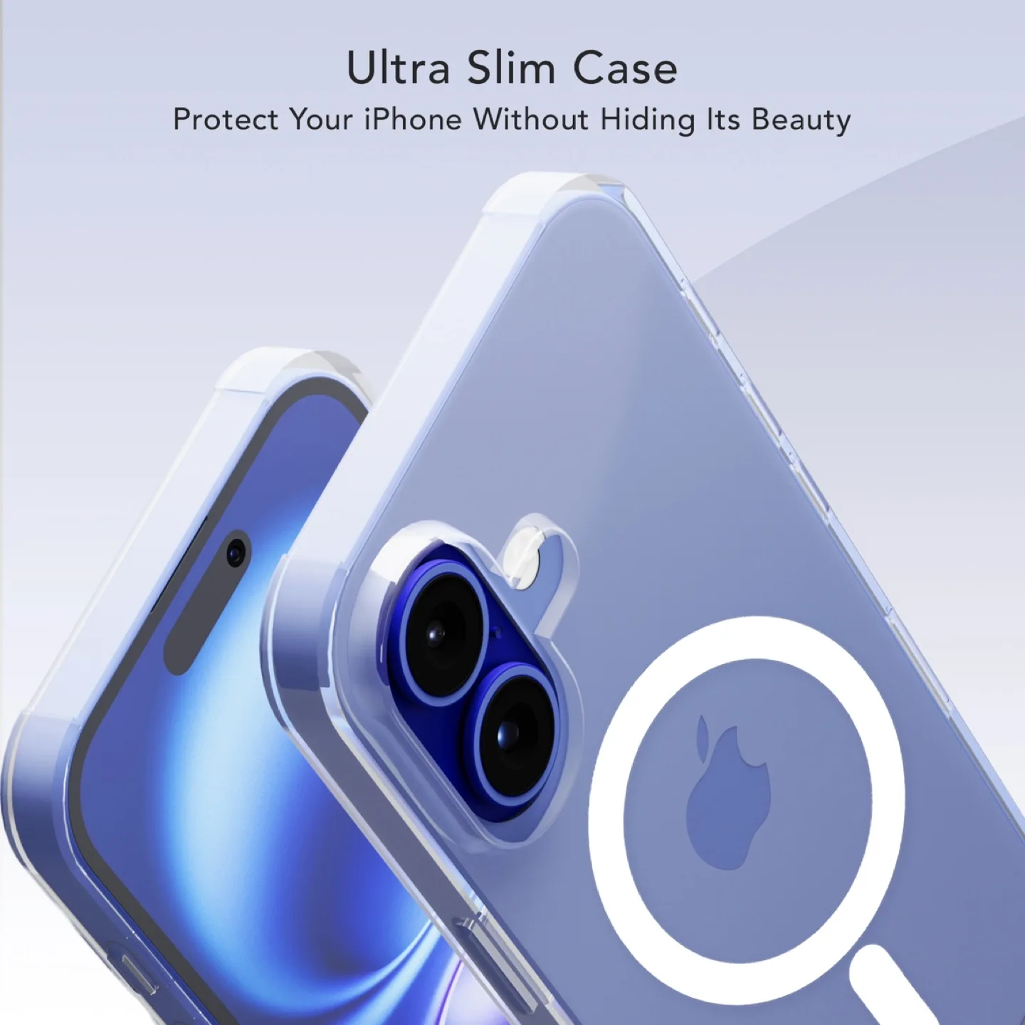 Apple iPhone 16 Transparent Clear Case Shockproof MagSafe image indicator(2)