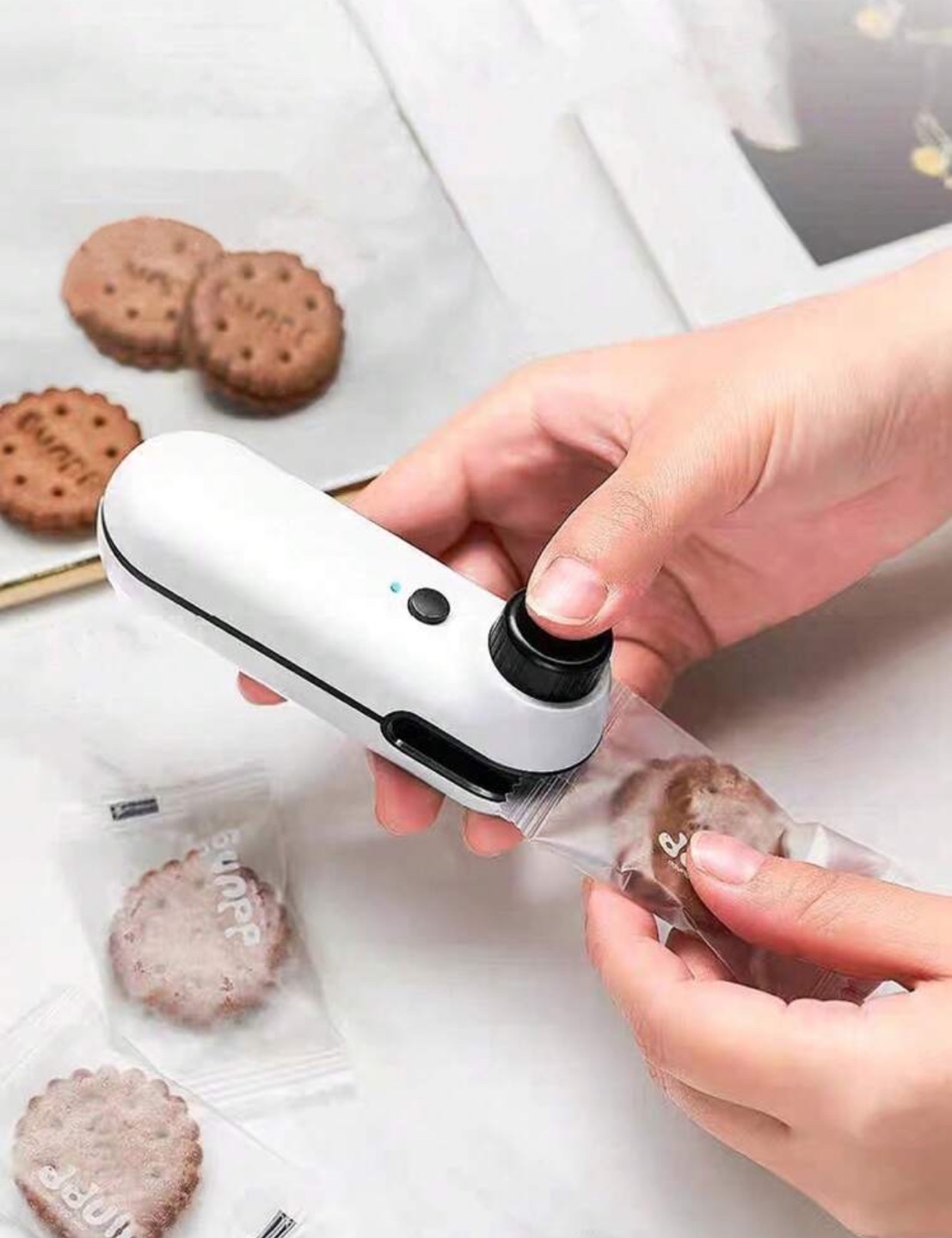 Mini Bag Sealer with Cutter