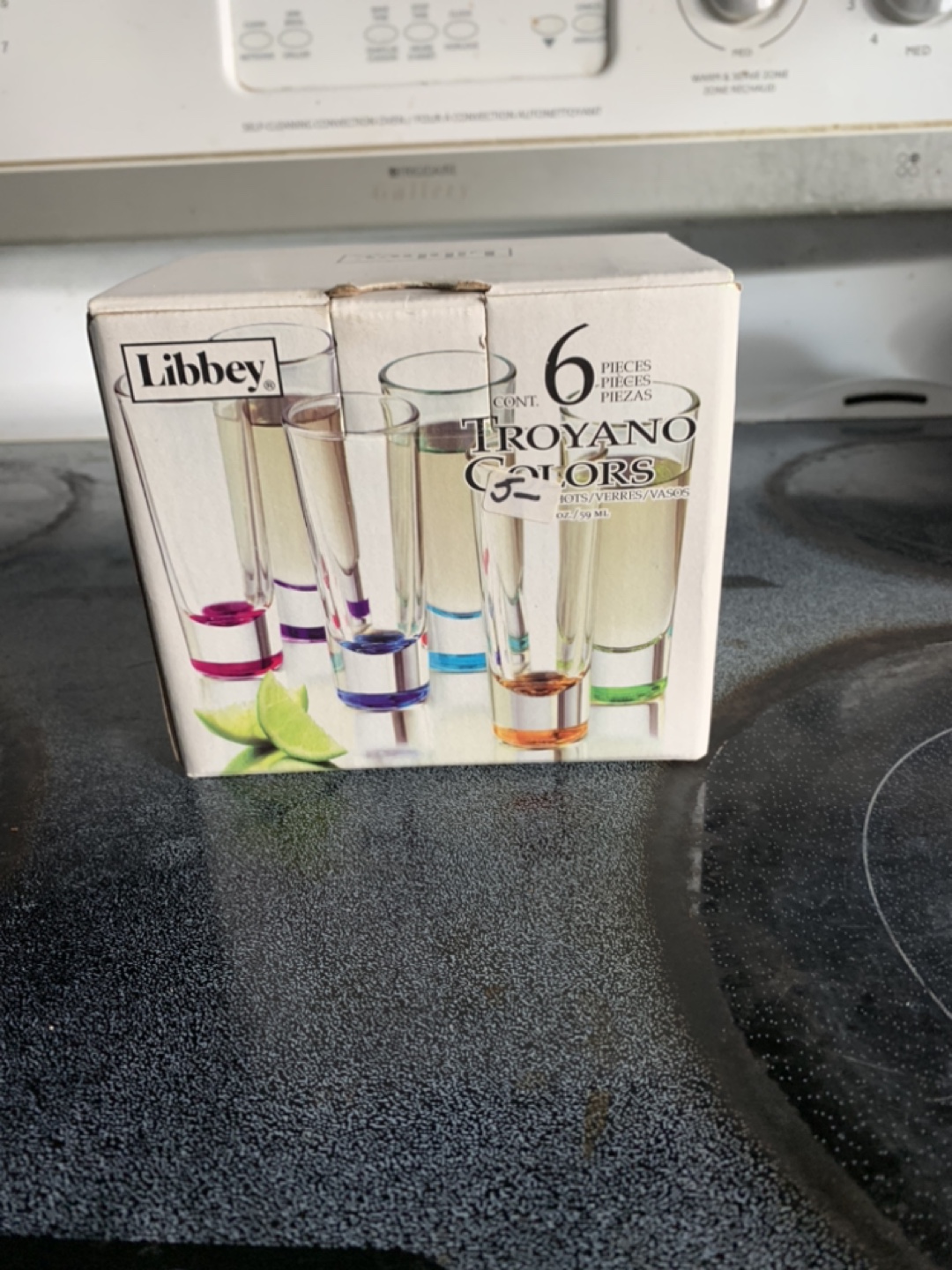 Libbey Troyano Colors Shot Glasses