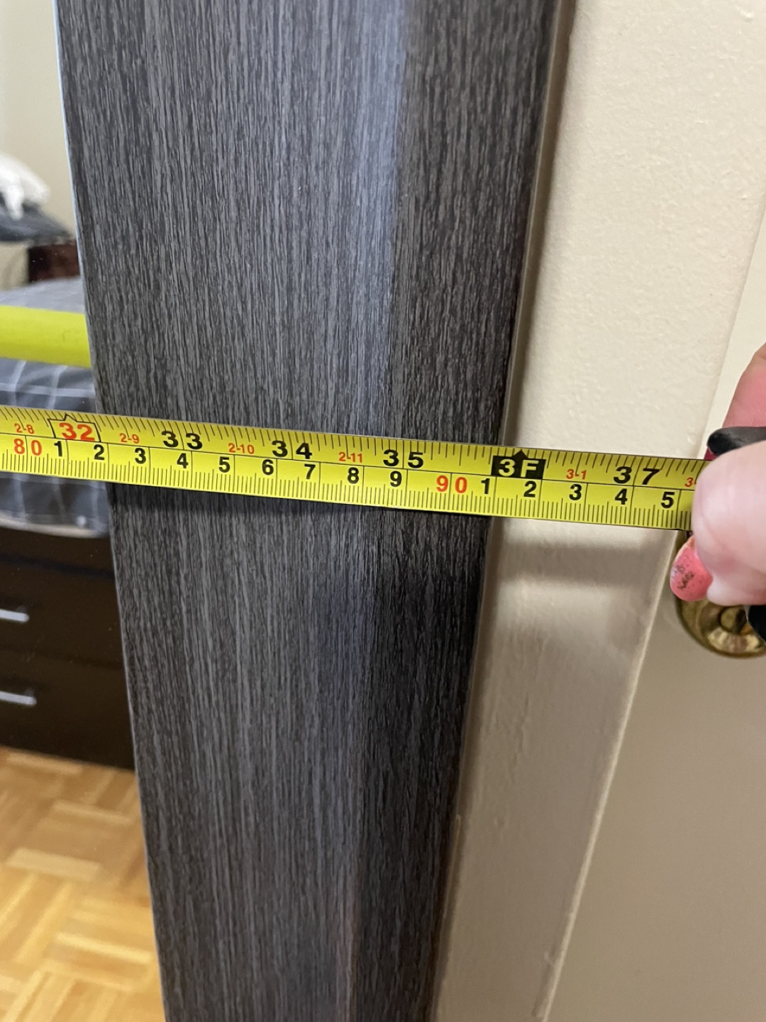 Full Length Mirror with Brown Frame - photo 2