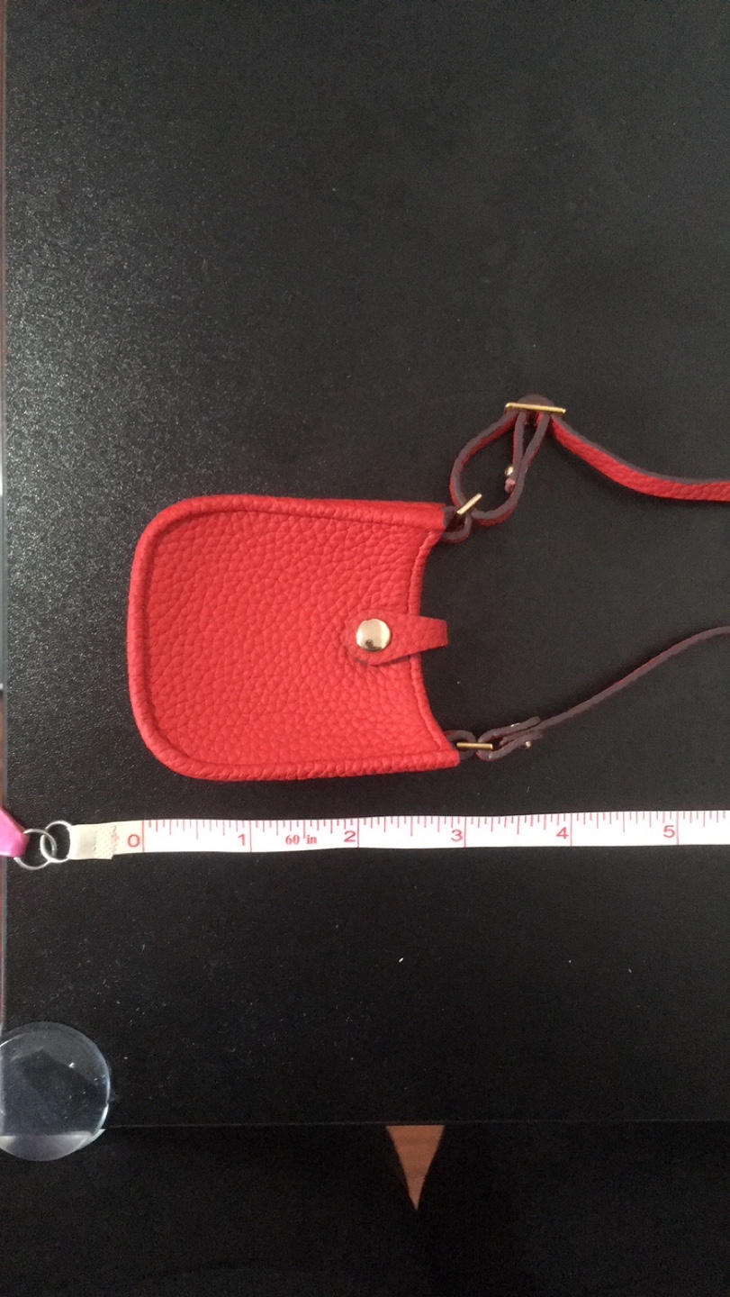 Mini Red Evelyn Bag Charm Keychain - photo 5