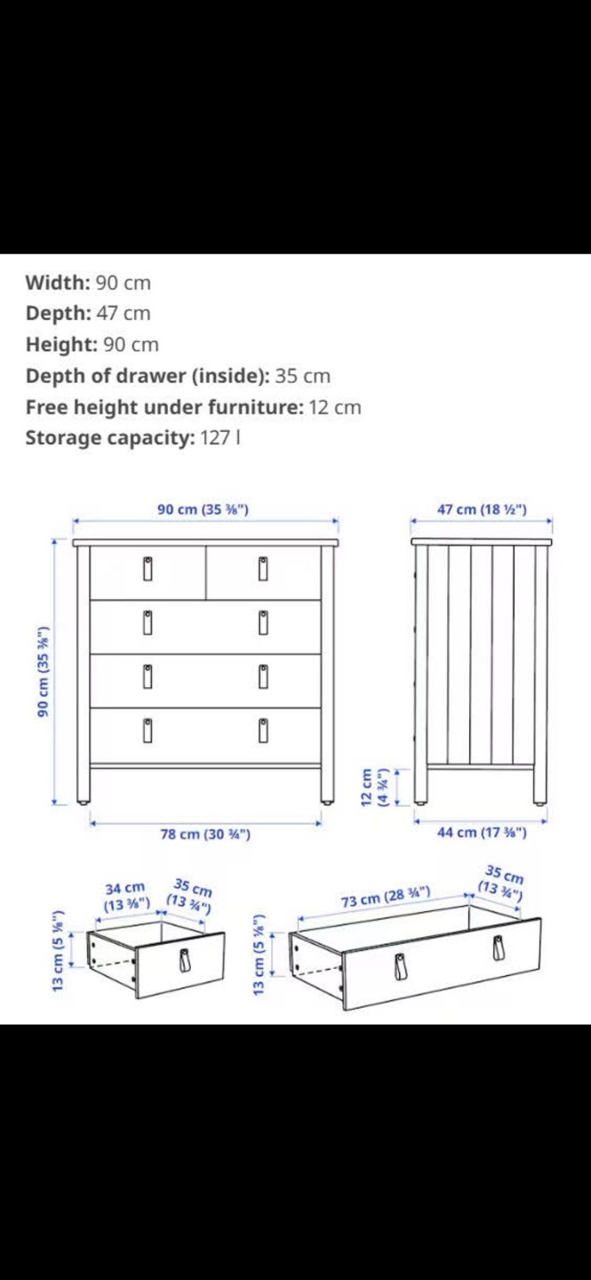 IKEA BJÖRKSNÄS 5-Drawer Chest - photo 3