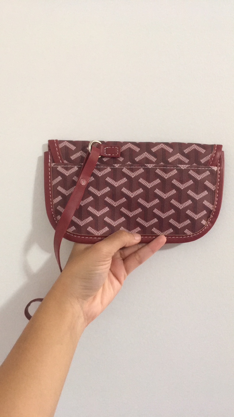 Set of 2 Burgundy Wine Red Pouch Clutch - photo 4