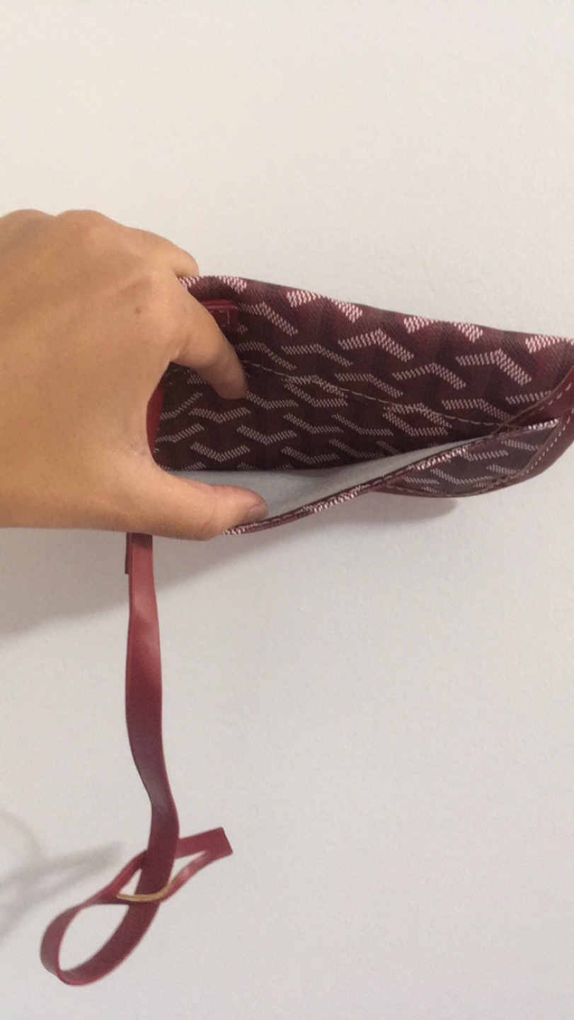 Set of 2 Burgundy Wine Red Pouch Clutch - photo 5