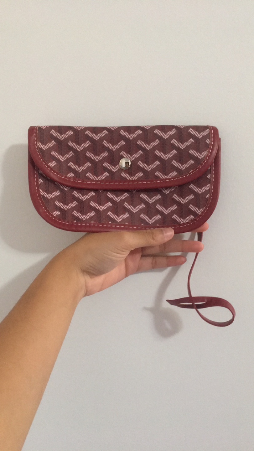 Set of 2 Burgundy Wine Red Pouch Clutch - photo 3