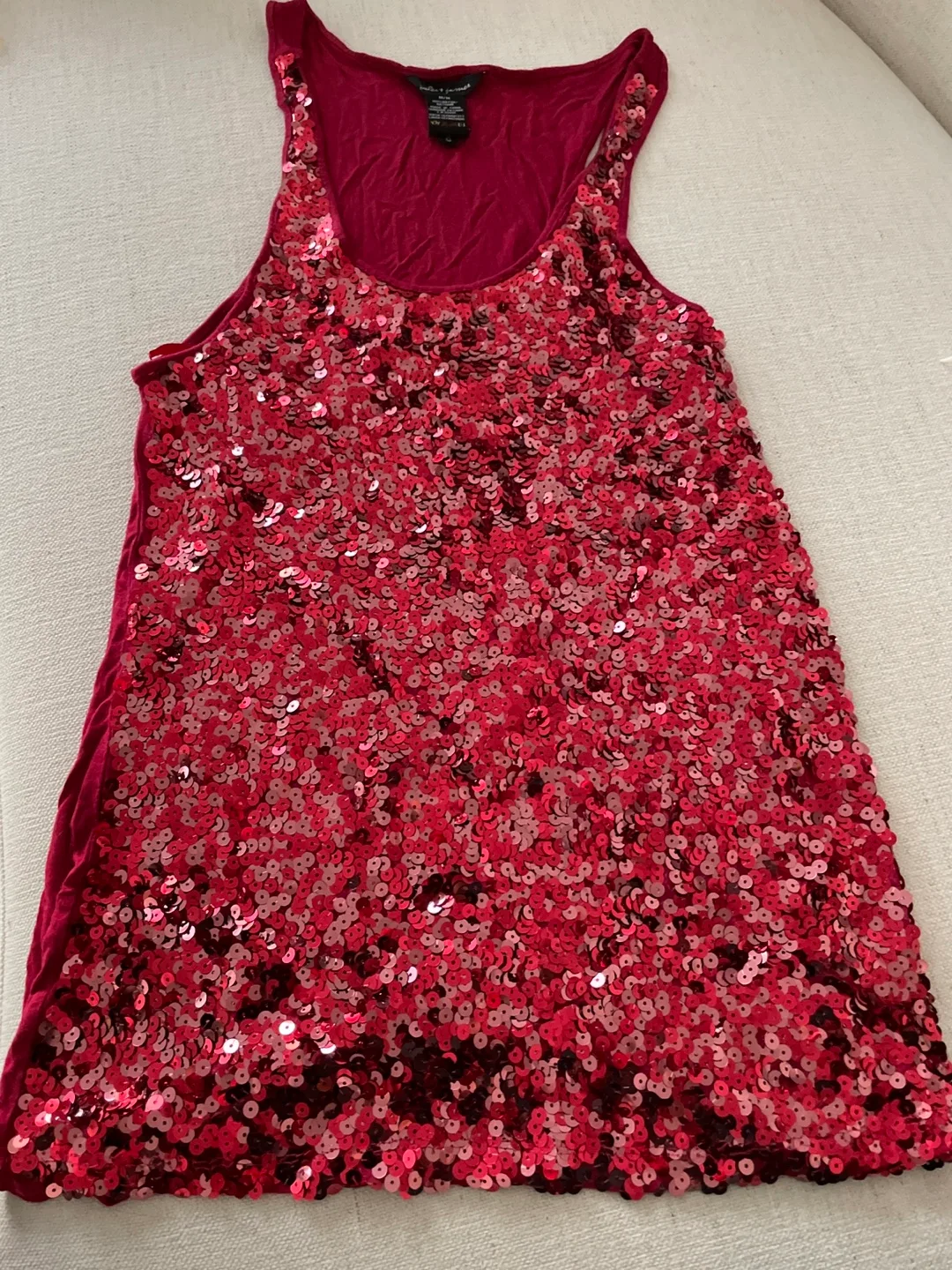Red Sequin Tank Top thumbnail