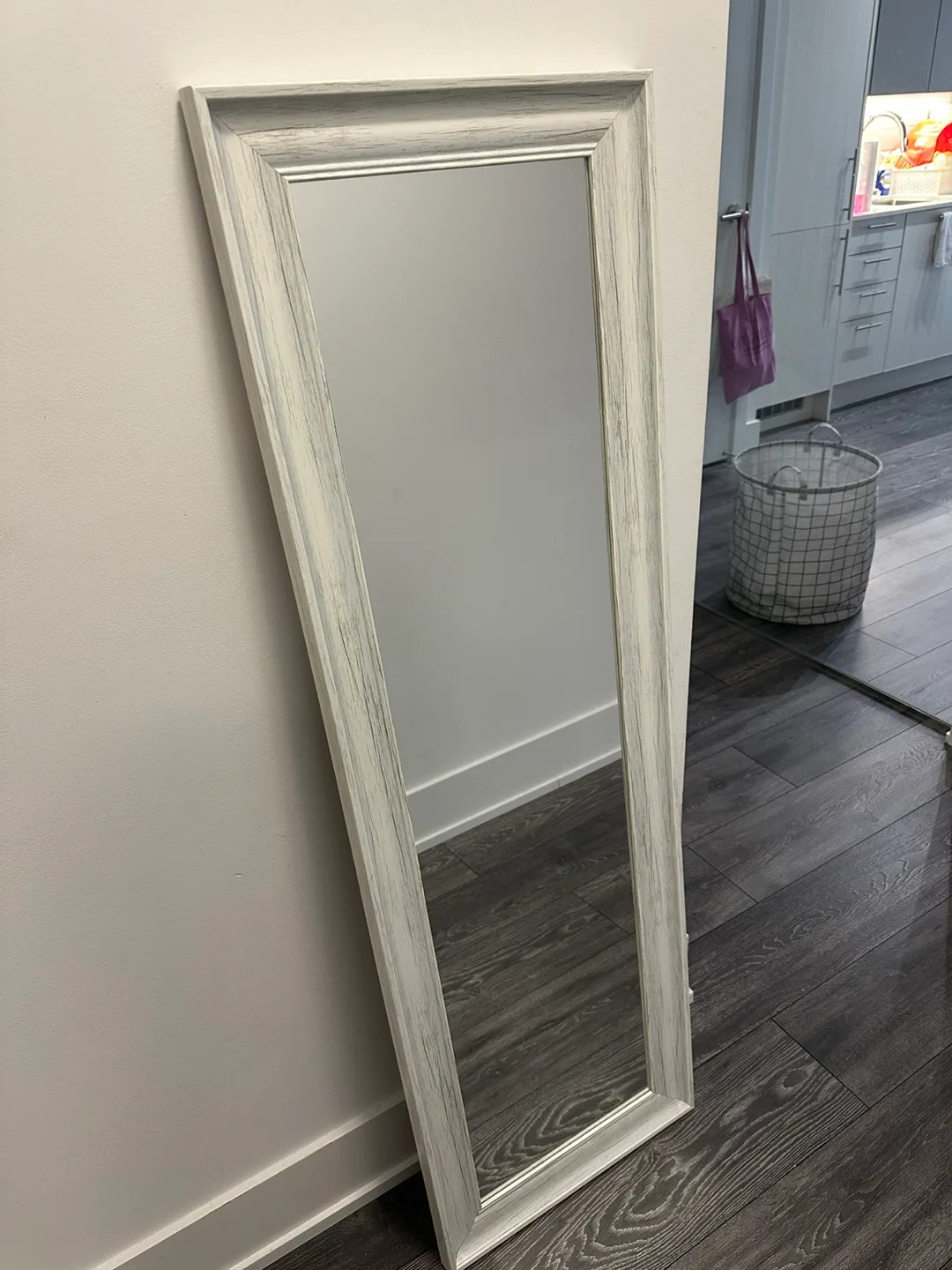 Full-length mirror with white frame thumbnail