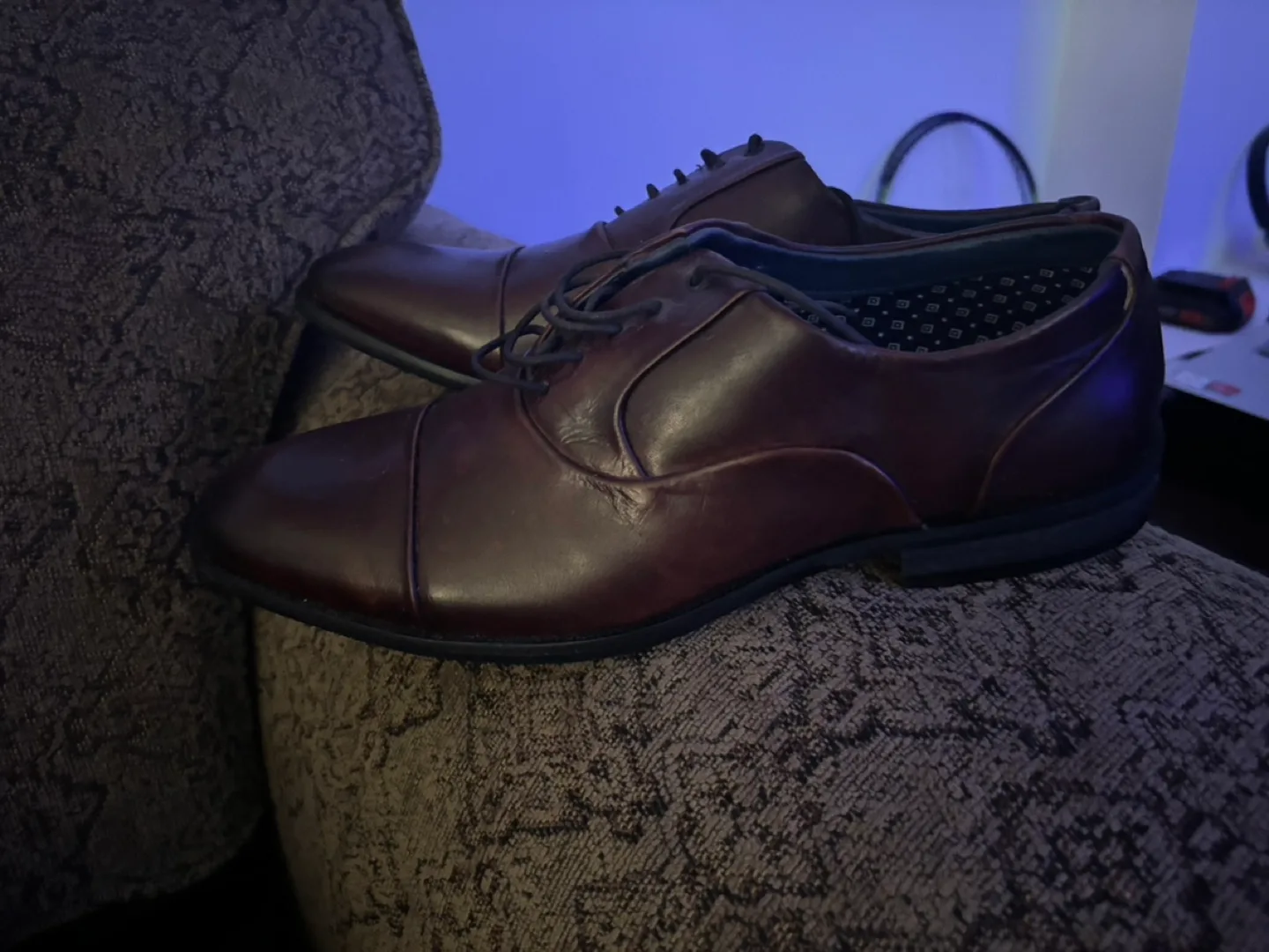 Steve Madden Men's Brown Leather Dress Shoes image indicator(2)