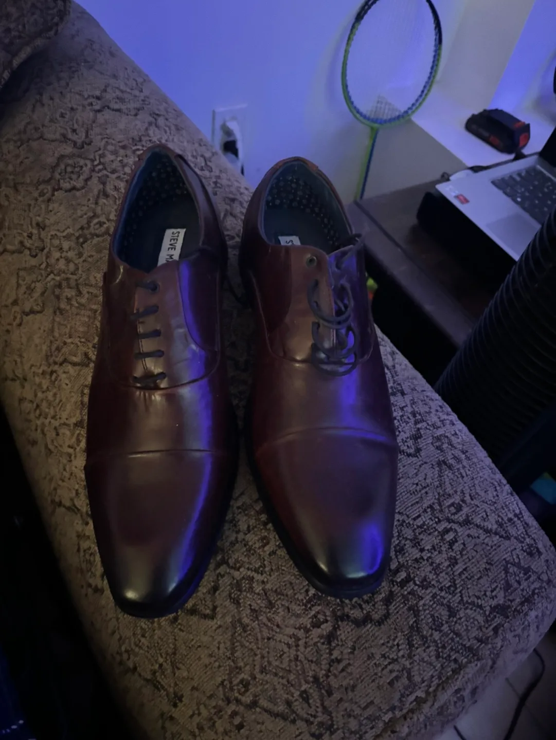 Steve Madden Men's Brown Leather Dress Shoes image indicator(3)