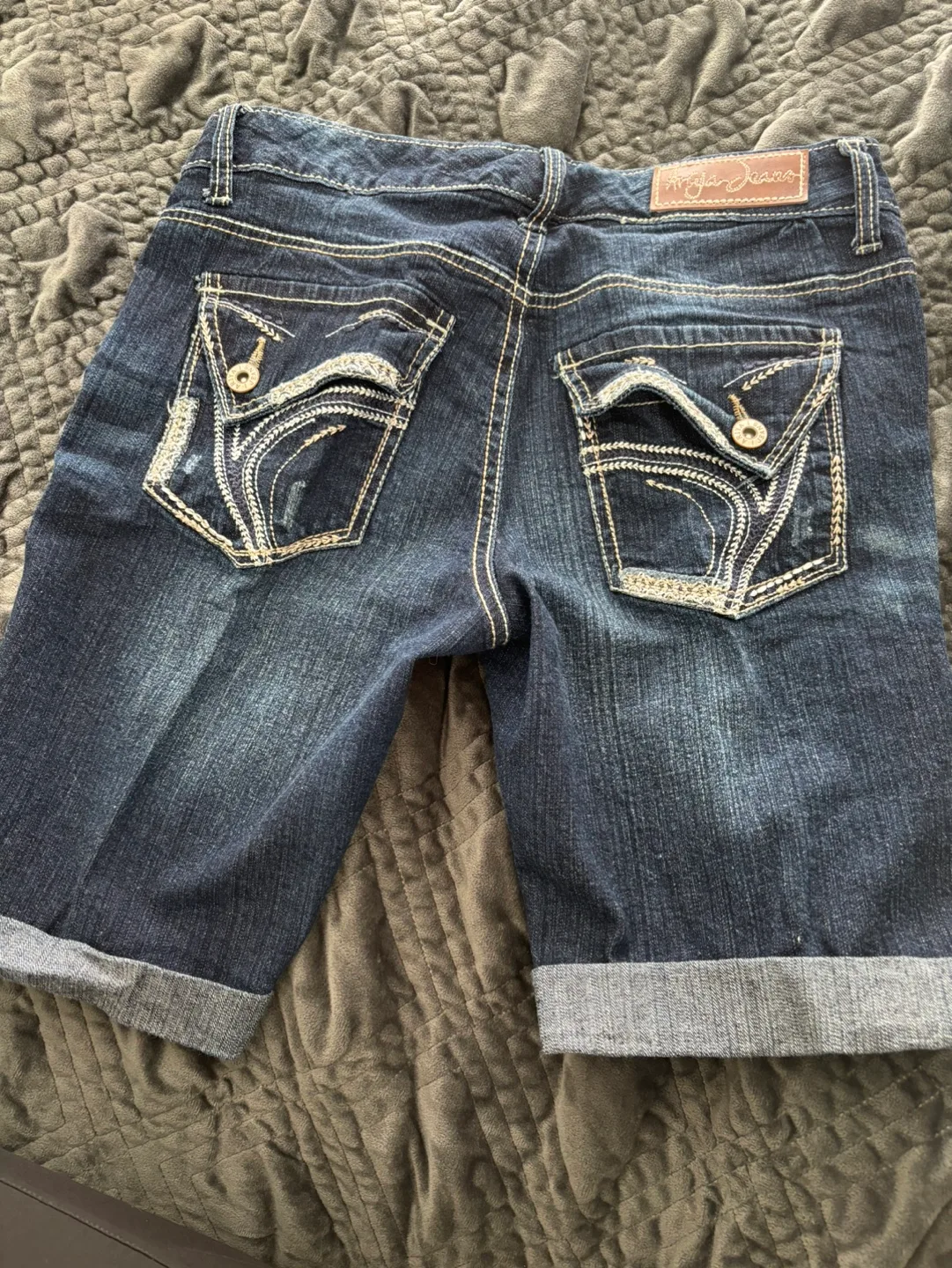 Womens  Distressed Denim Shorts image indicator(2)
