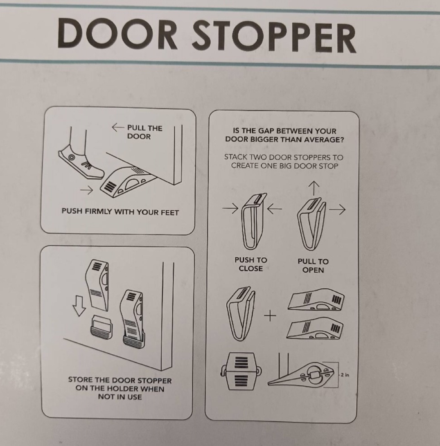 Wundermax Door Stoppers - 3 Pack - photo 2