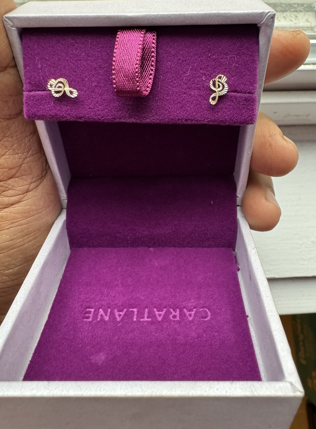 Caratlane Gold Music Note Earrings - photo 3