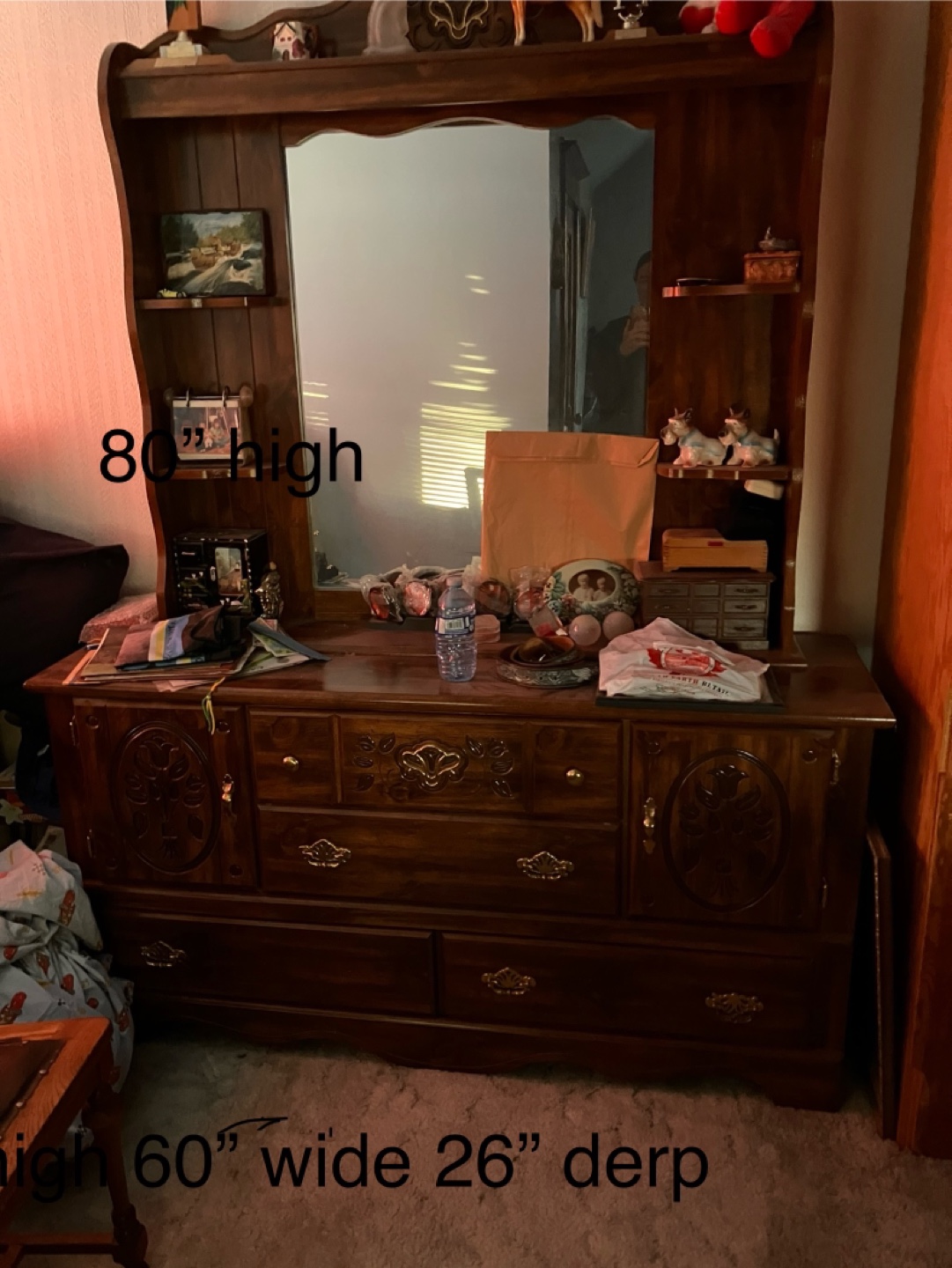 Large Vanity with Mirror