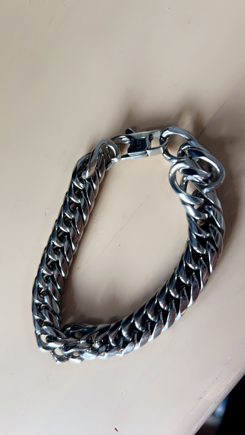 Silver Curb Chain Bracelet