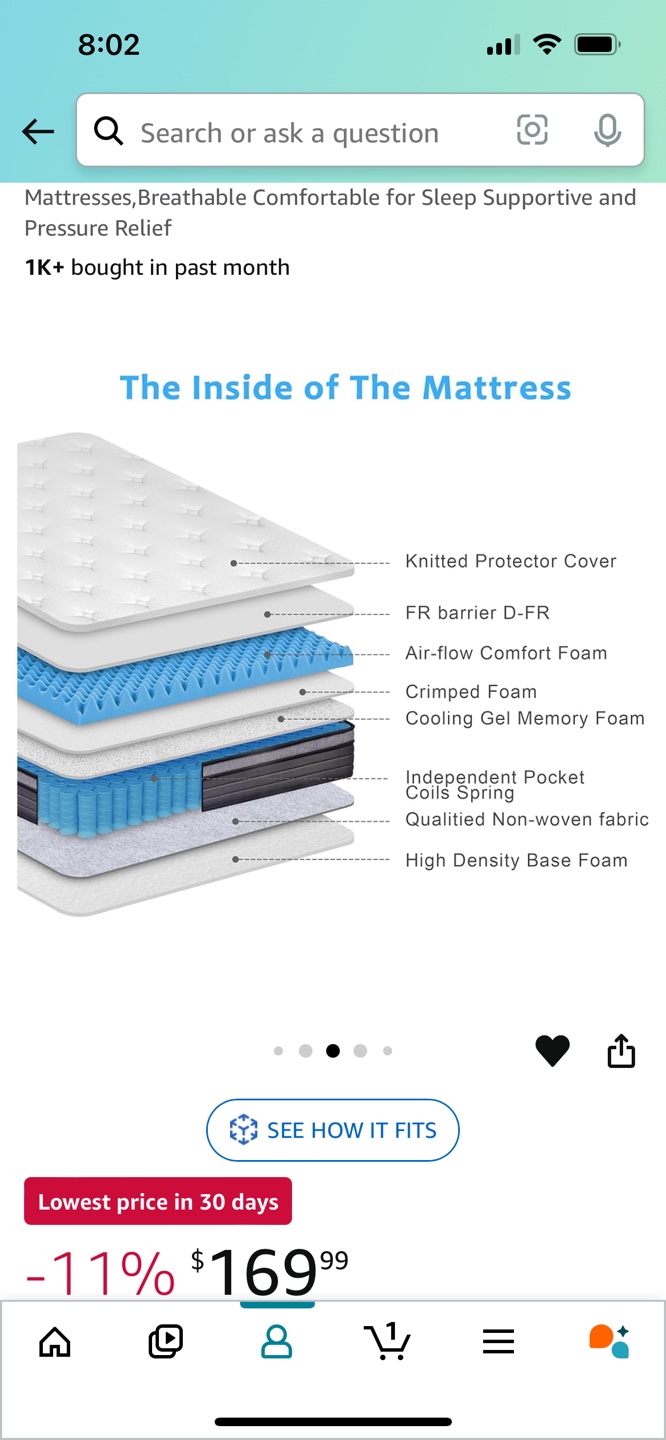 EiuE Queen Size Mattress 10 Inch Bed-in-a-Box Hybrid Mattress - photo 3