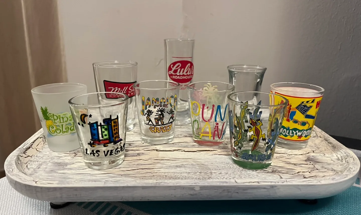 Set of 9 Souvenir Shot Glasses thumbnail