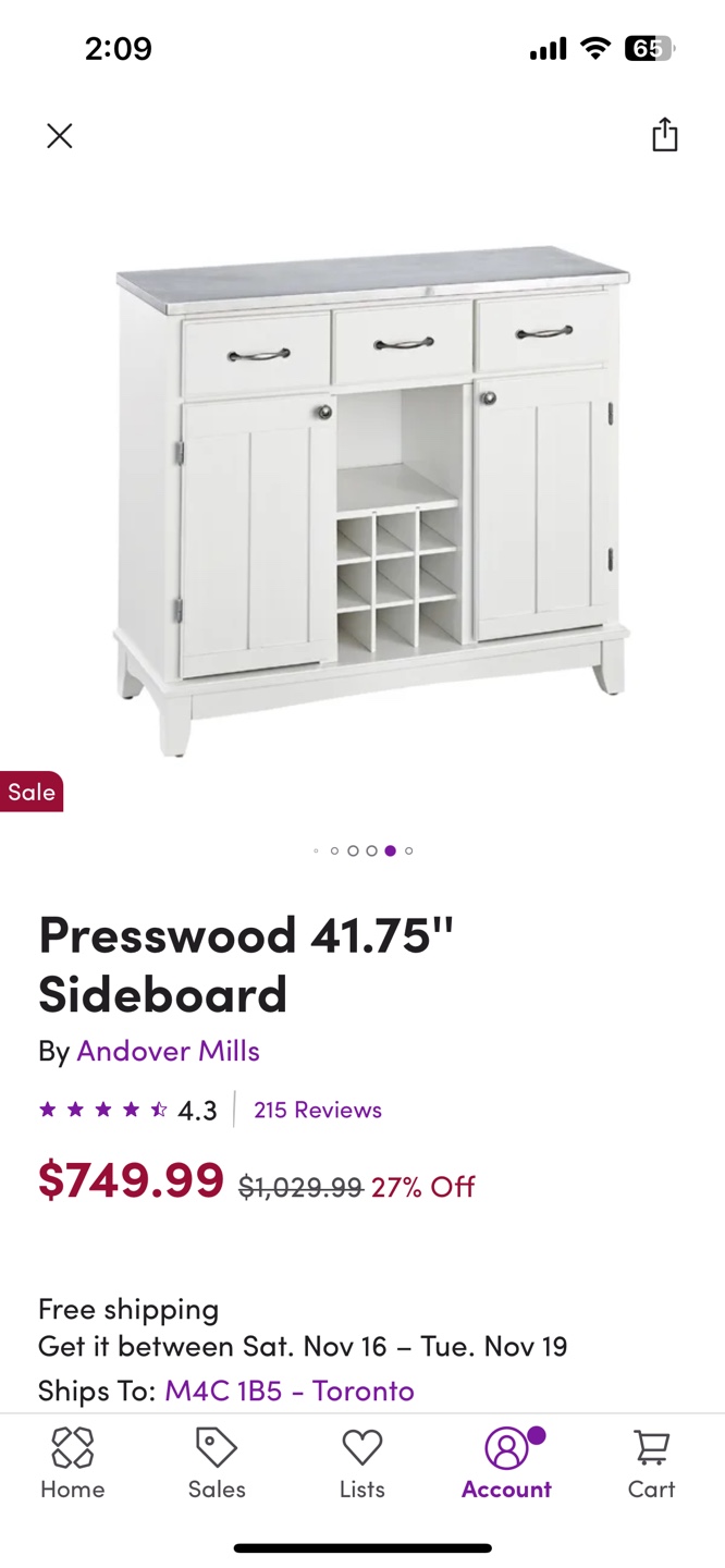 White Sideboard with Stainless Steel Top - photo 2