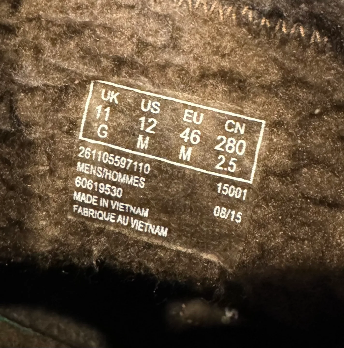 CLARKS Boots Brown Tumbled Leather - Size 12 image indicator(6)