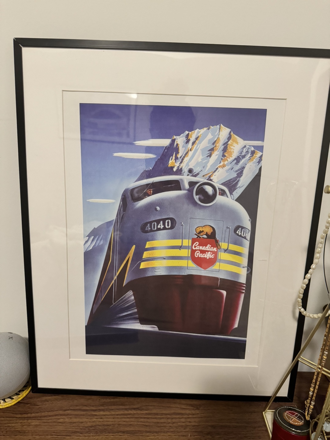 IKEA Frame with Banff Retro Railway Poster