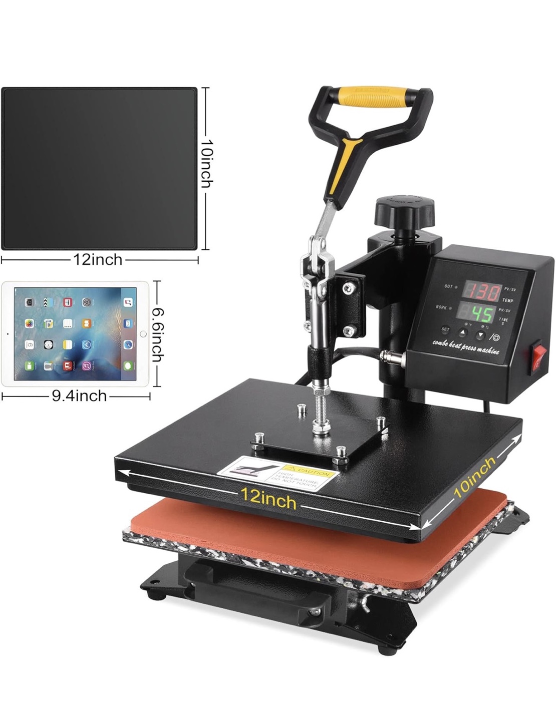 12x10 Inch Heat Press Machine - photo 5