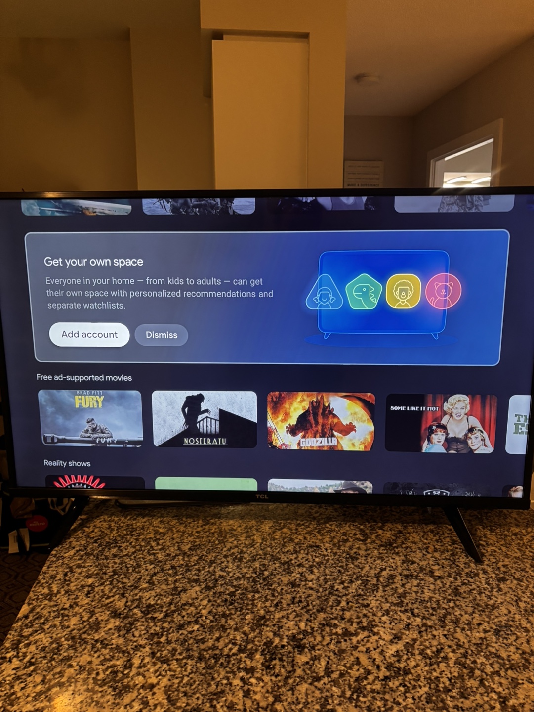 TCL 43 Inch Smart TV