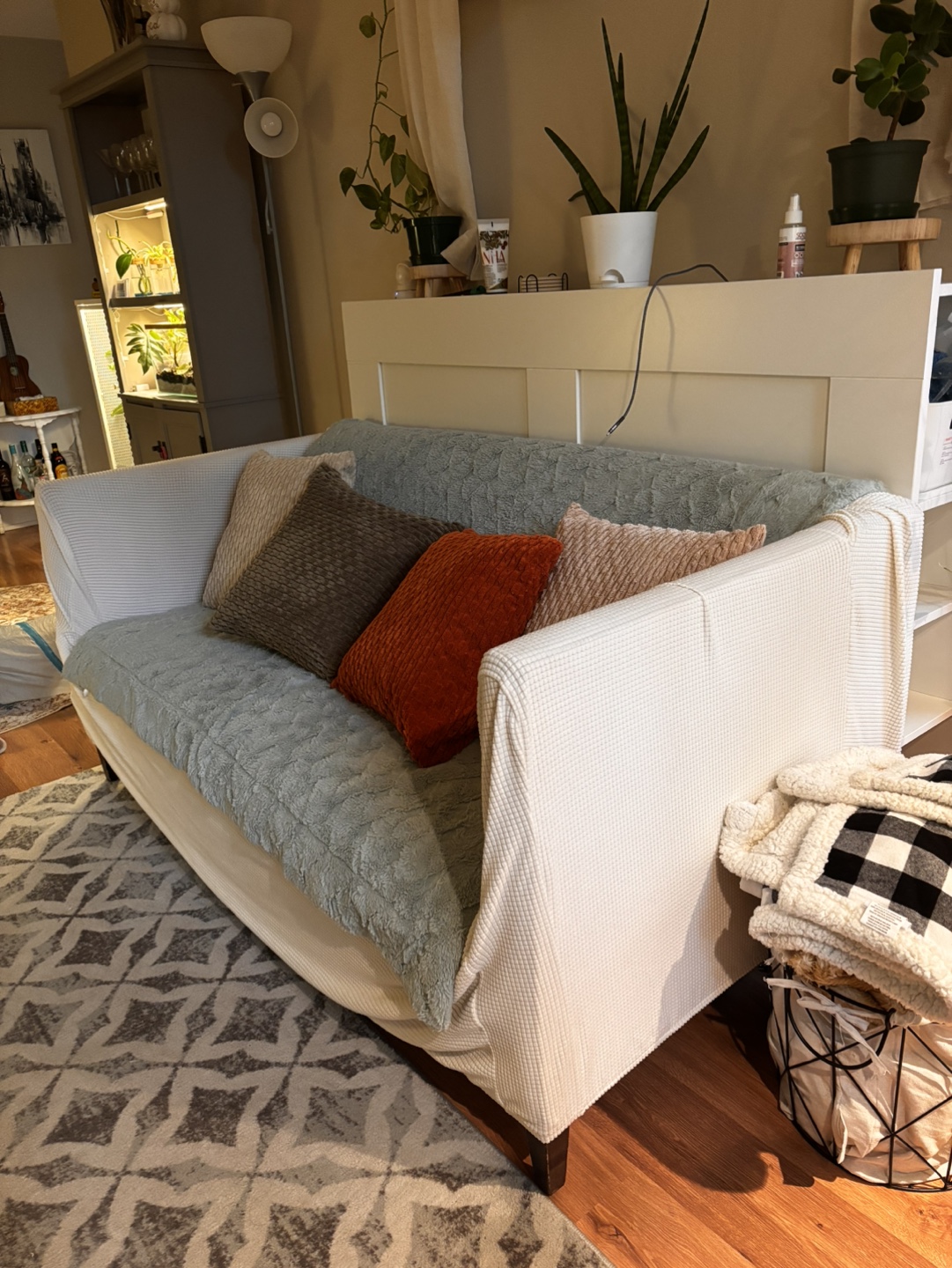Beige / coffee Sofa #freecycle - photo 3