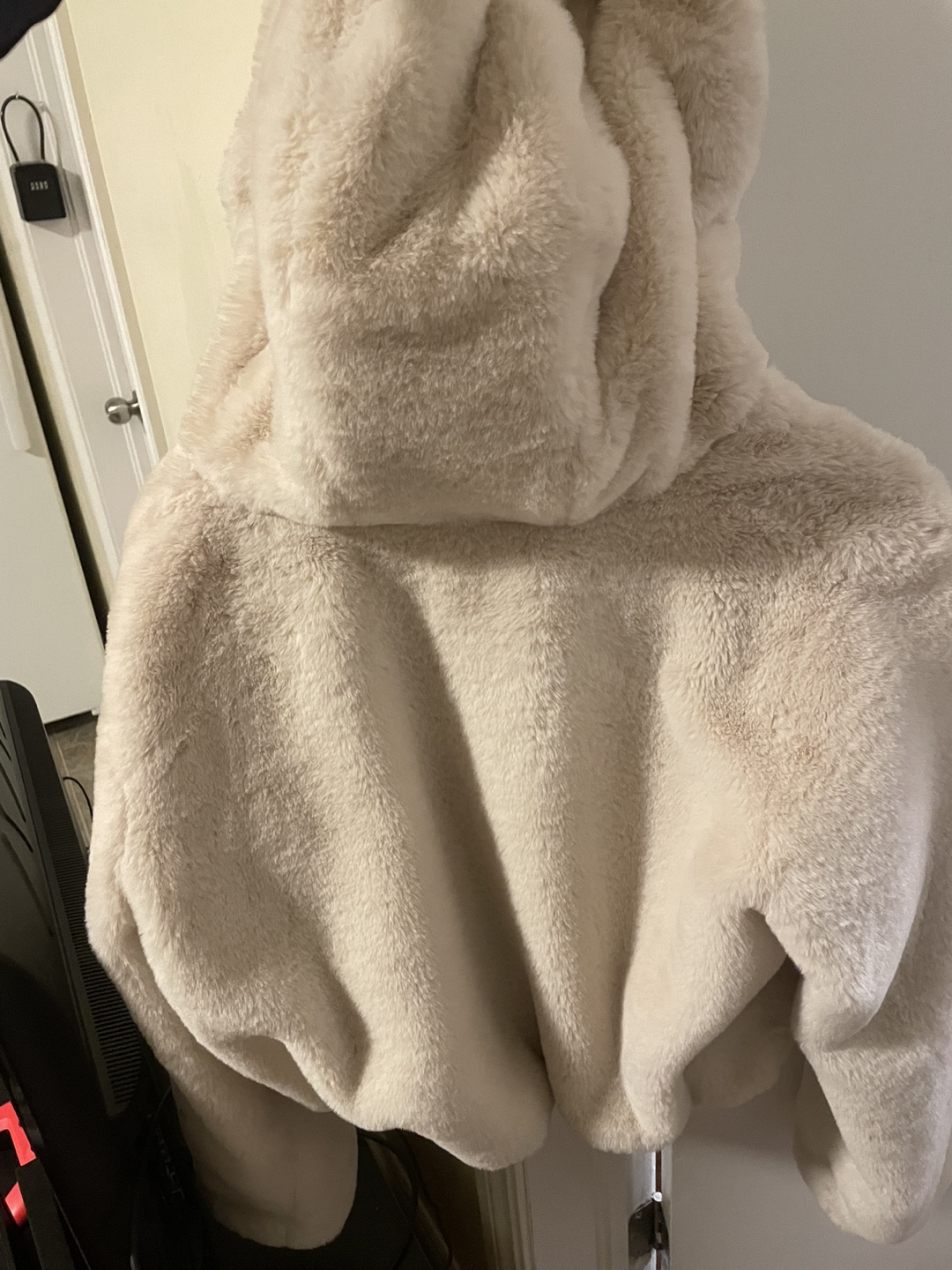 Zara hooded faux fur jacket - photo 2