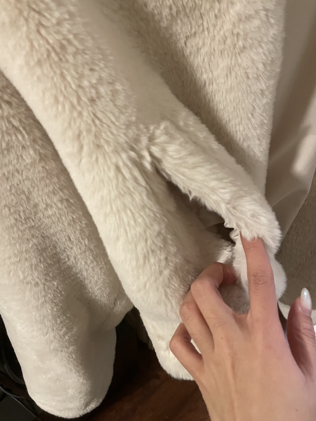 Zara hooded faux fur jacket - photo 4