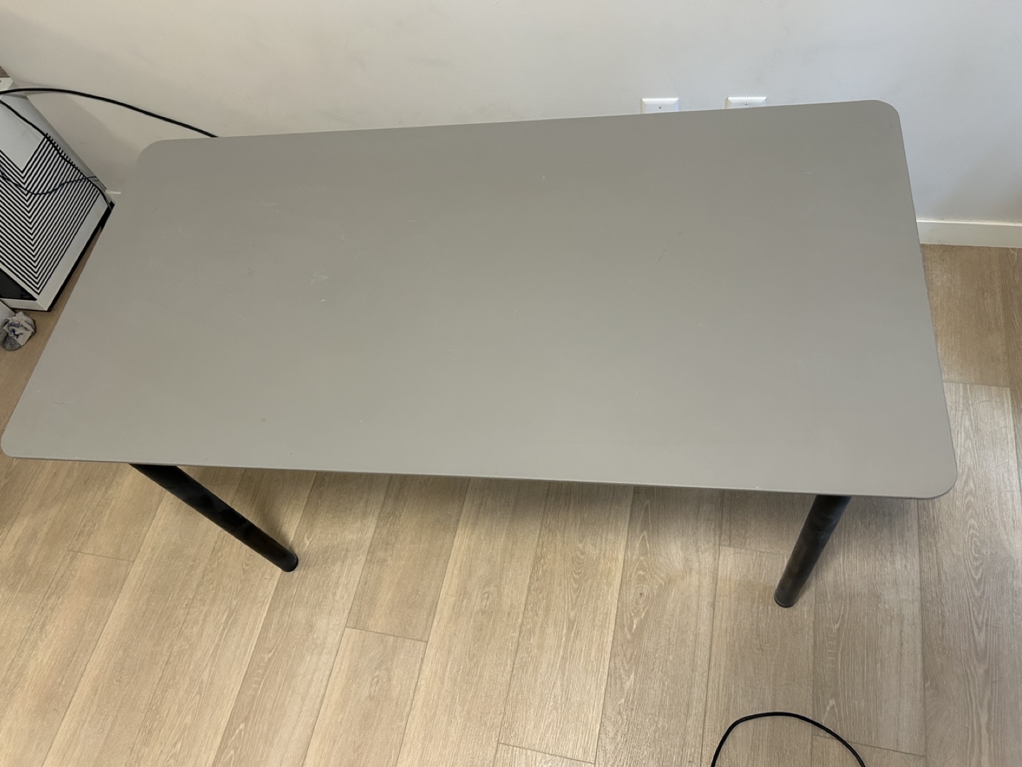 Grey Desk with Black Legs - photo 3