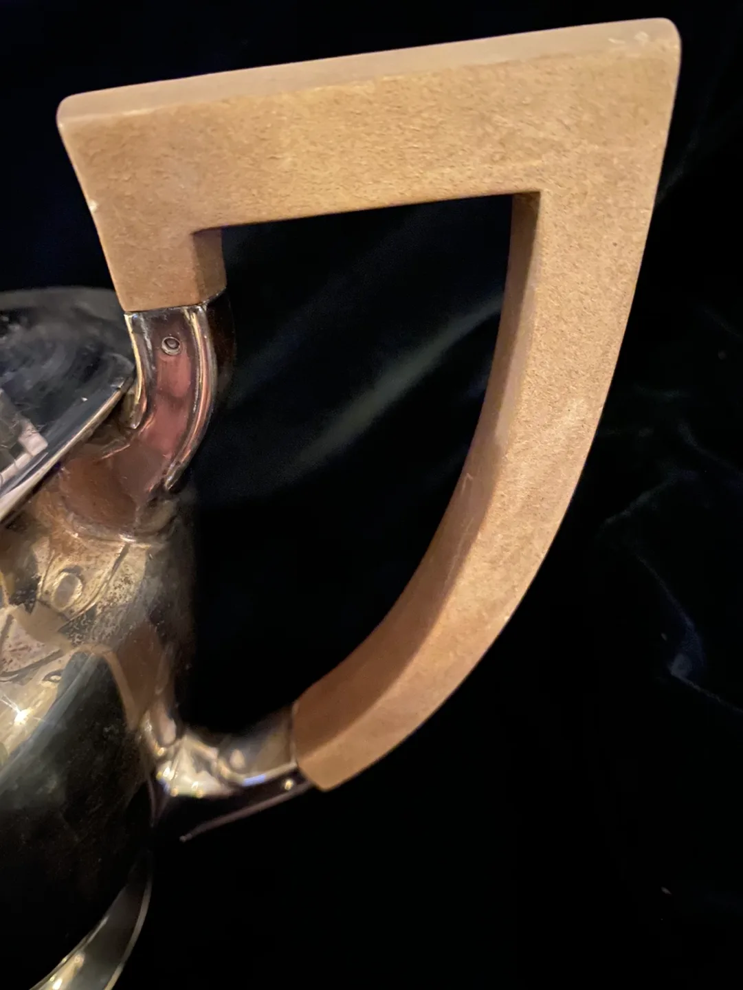 Art Deco Silver Teapot with Wood Handle image indicator(2)