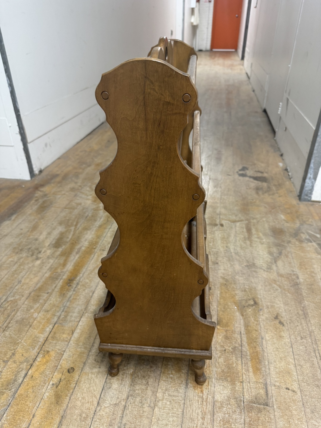 Antique Walnut Magazine Rack - photo 3
