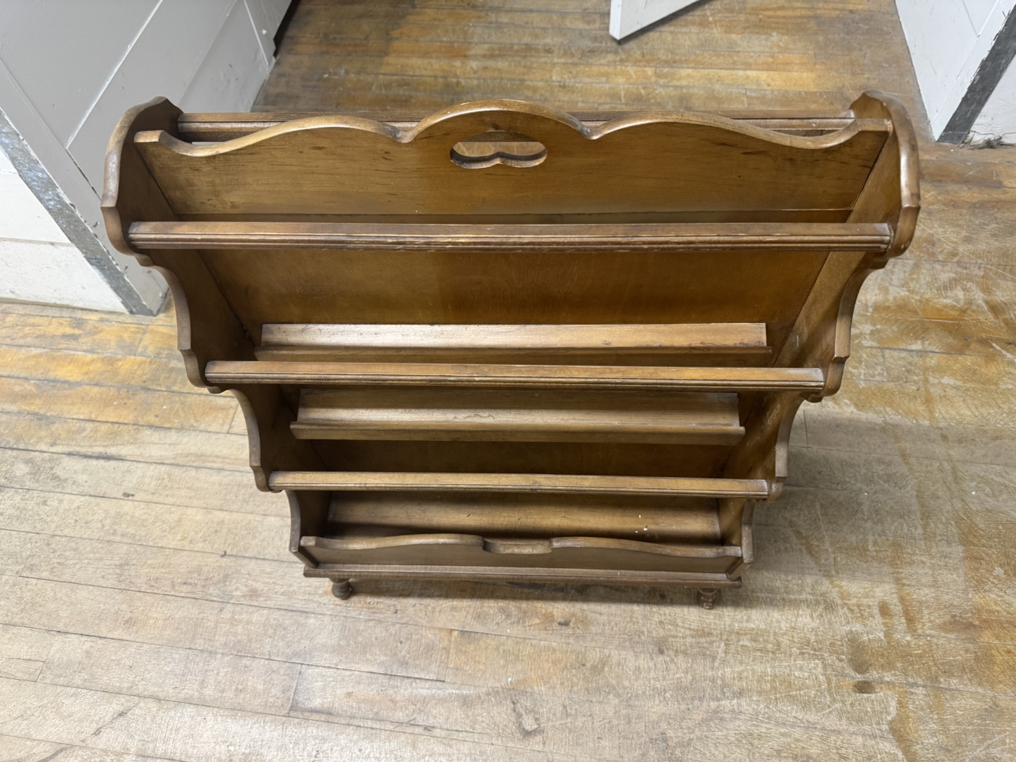 Antique Walnut Magazine Rack - photo 5