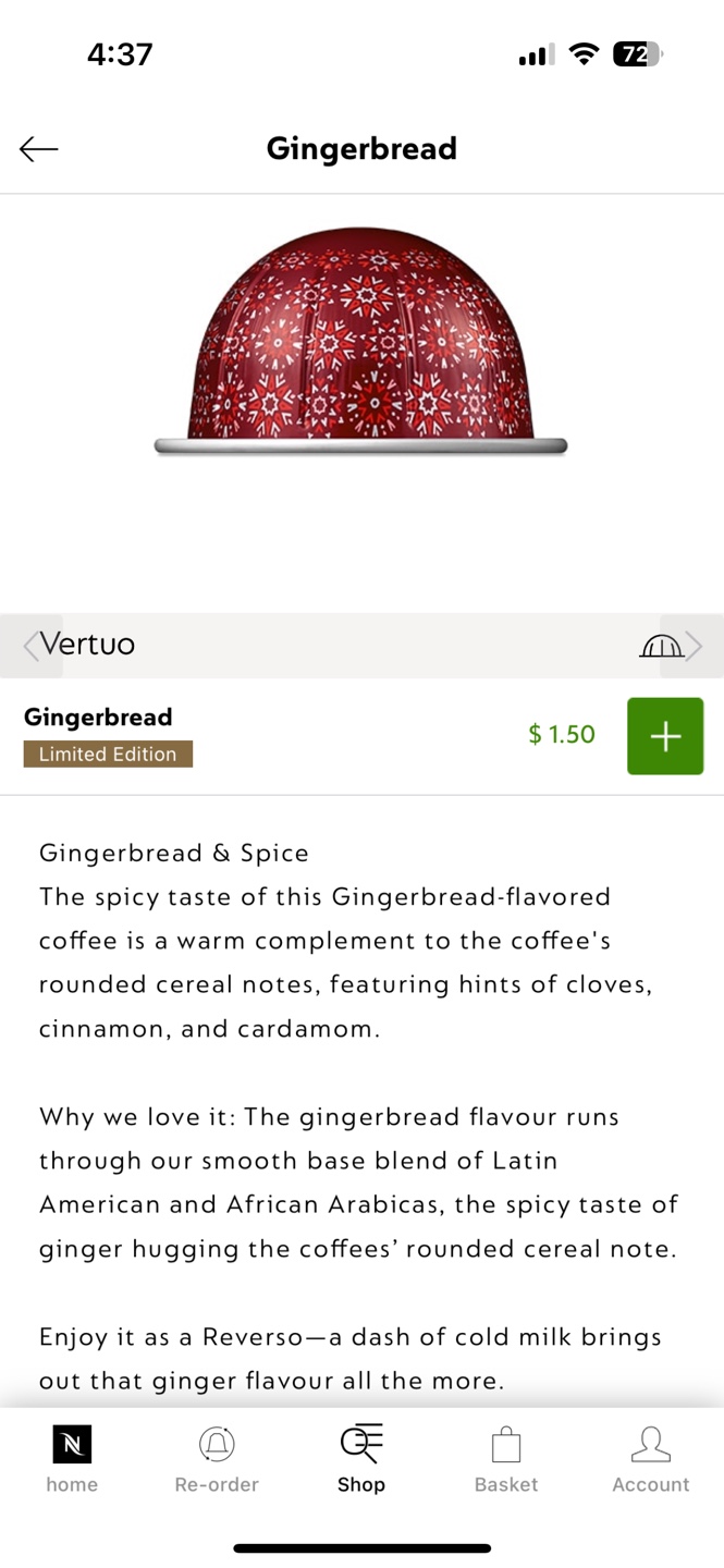 Nespresso Vertuo Gingerbread - photo 4