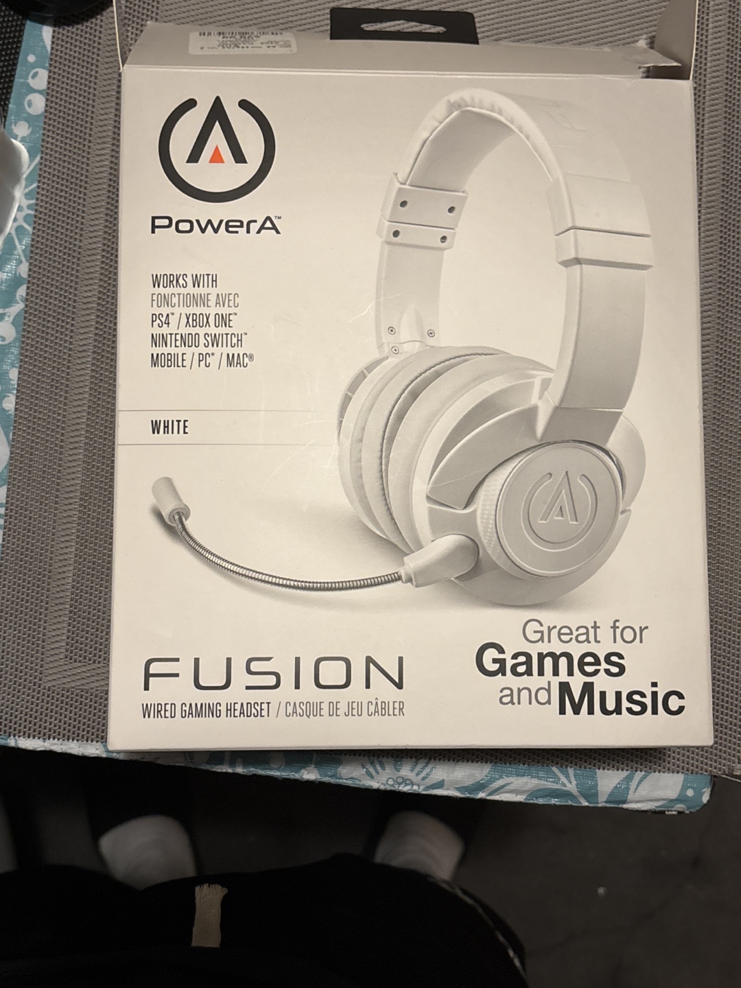 PowerA Fusion Wired Gaming Headset - White