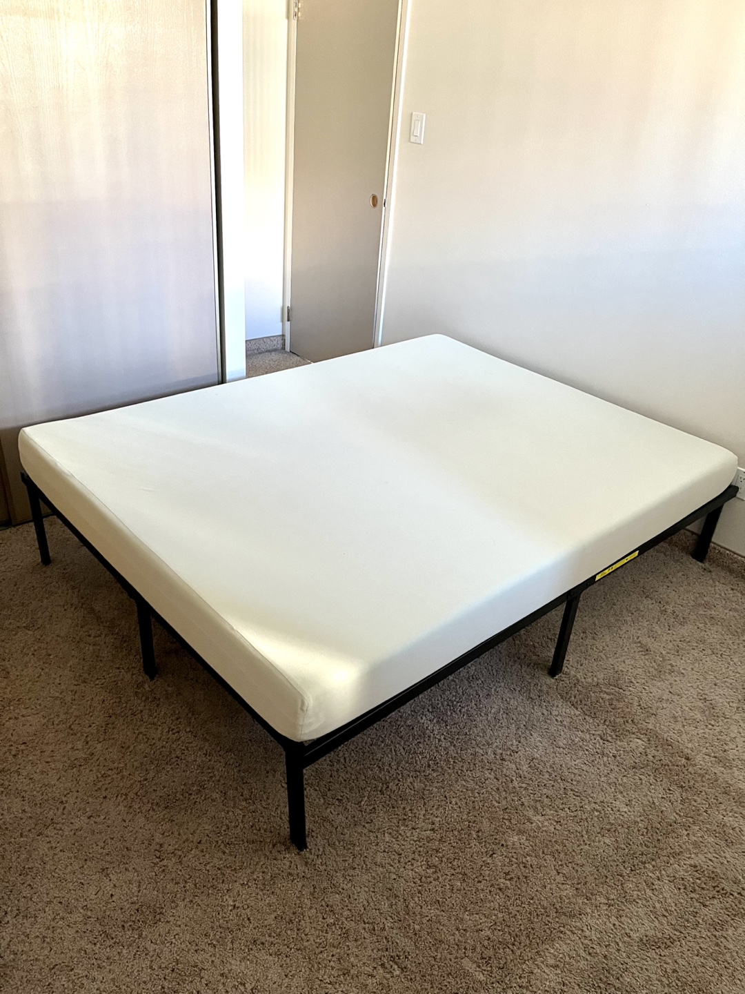 MOVING!! Queen Size Metal Bed Frame + Mattress