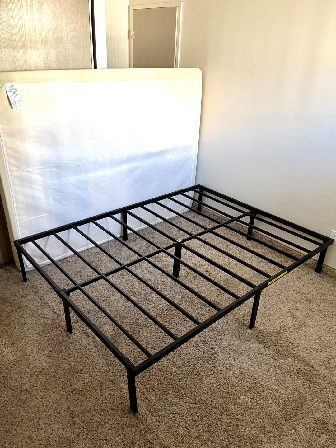 MOVING!! Queen Size Metal Bed Frame + Mattress - photo 2