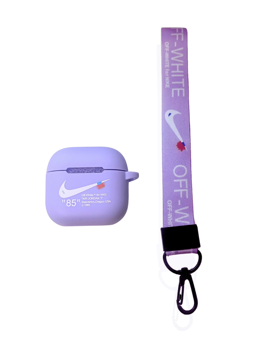 AirPods Generation 4 off- White Cover Case with Lanyard Shoe