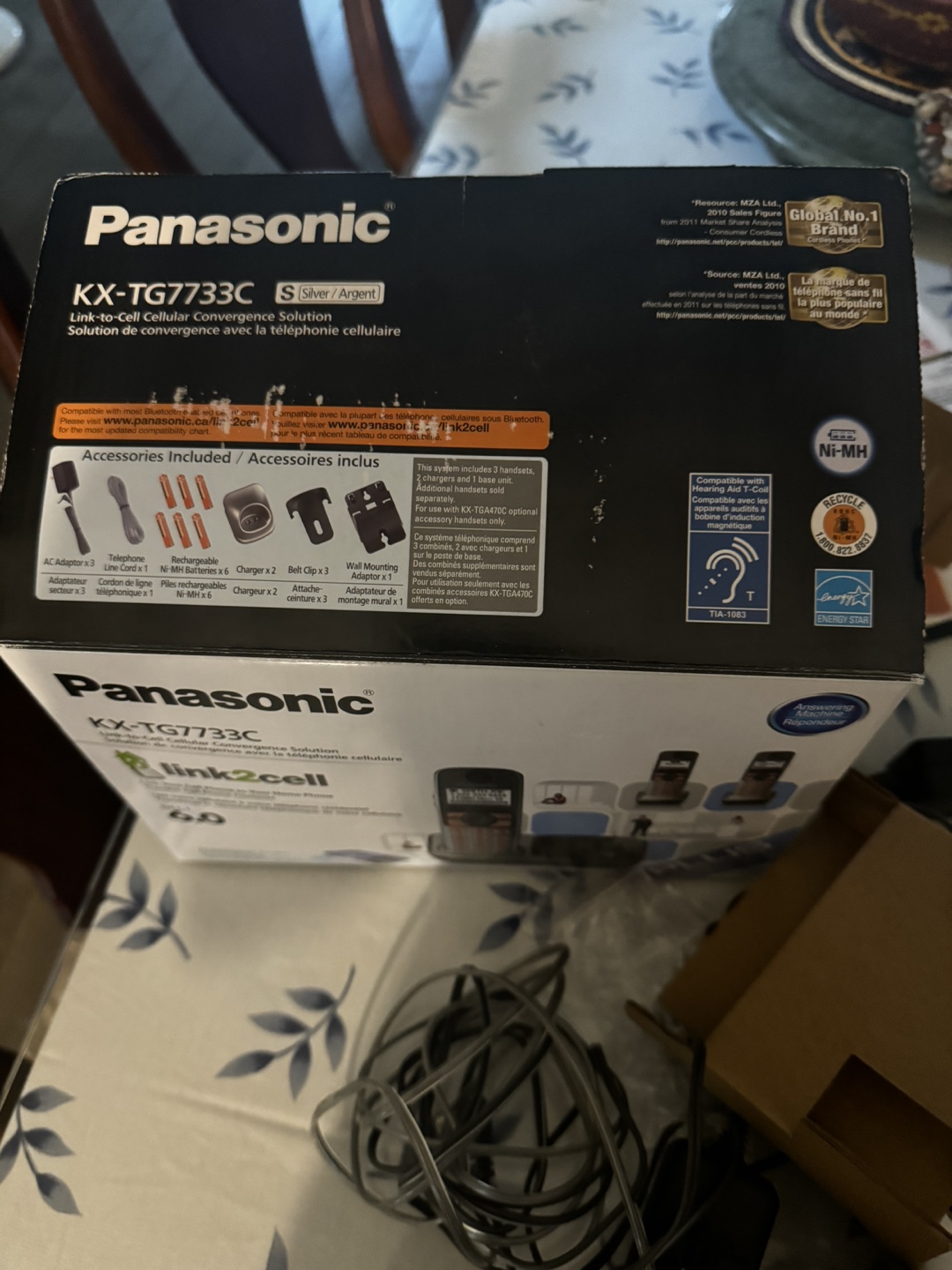 Panasonic wireless home phone with Bluetooth