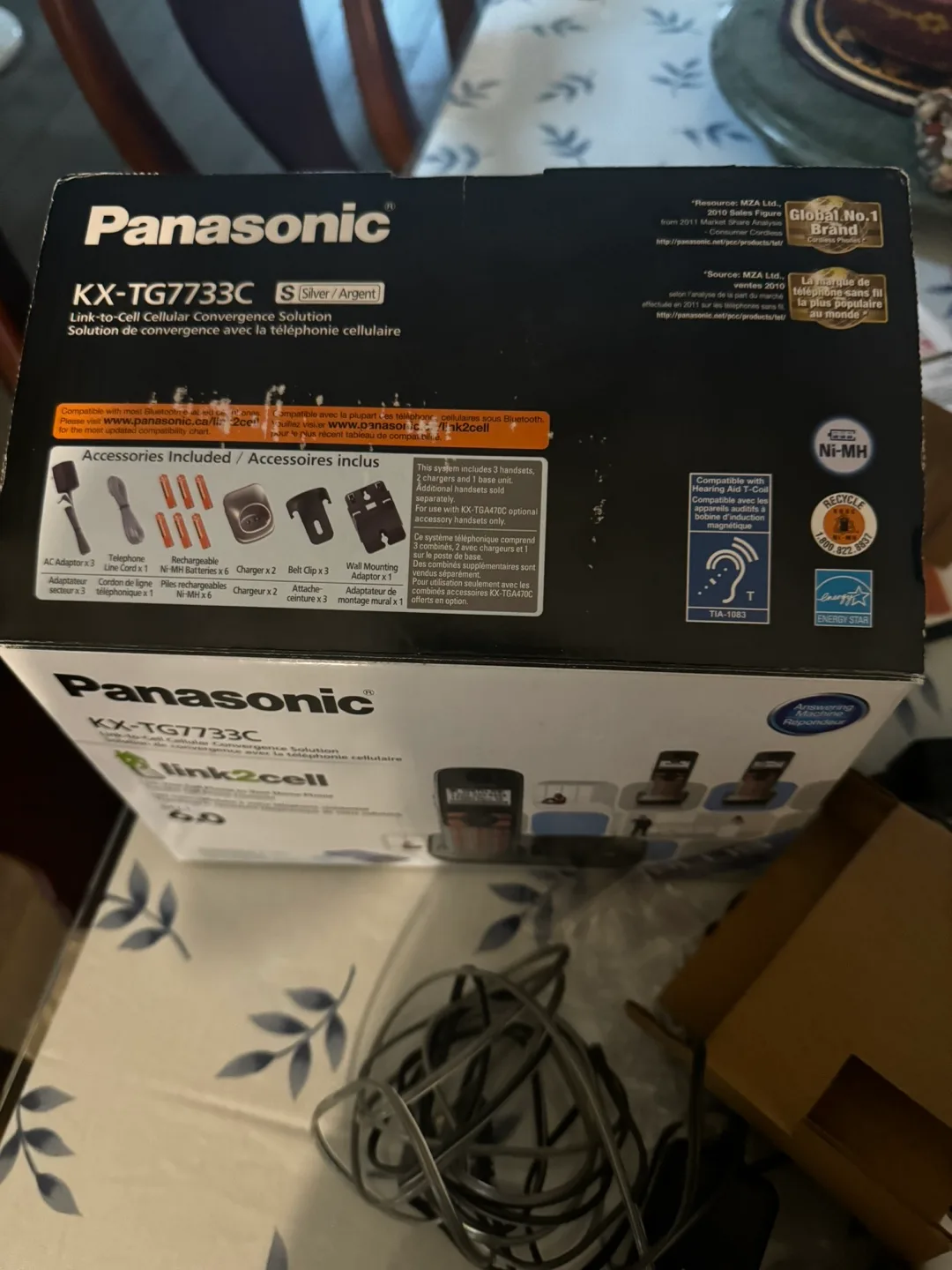 Panasonic wireless home phone with Bluetooth thumbnail