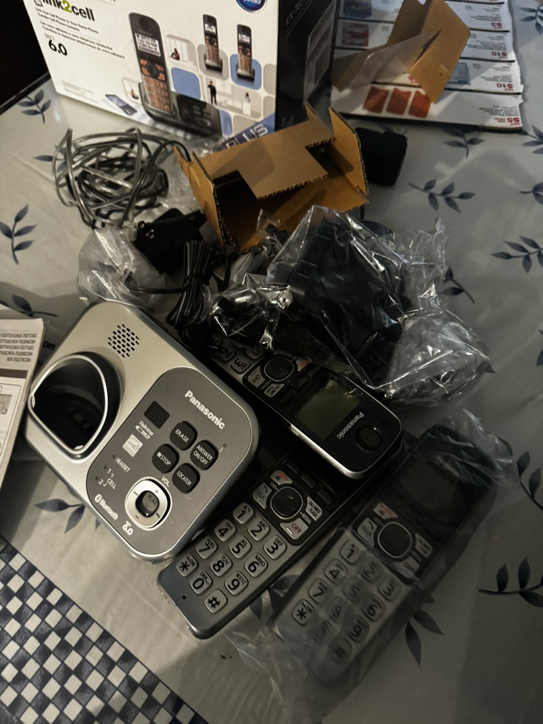 Panasonic wireless home phone with Bluetooth - photo 2