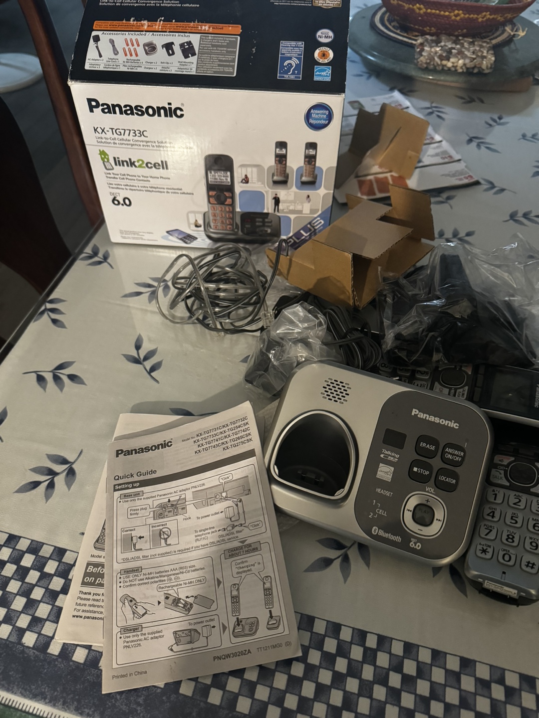 Panasonic wireless home phone with Bluetooth - photo 3