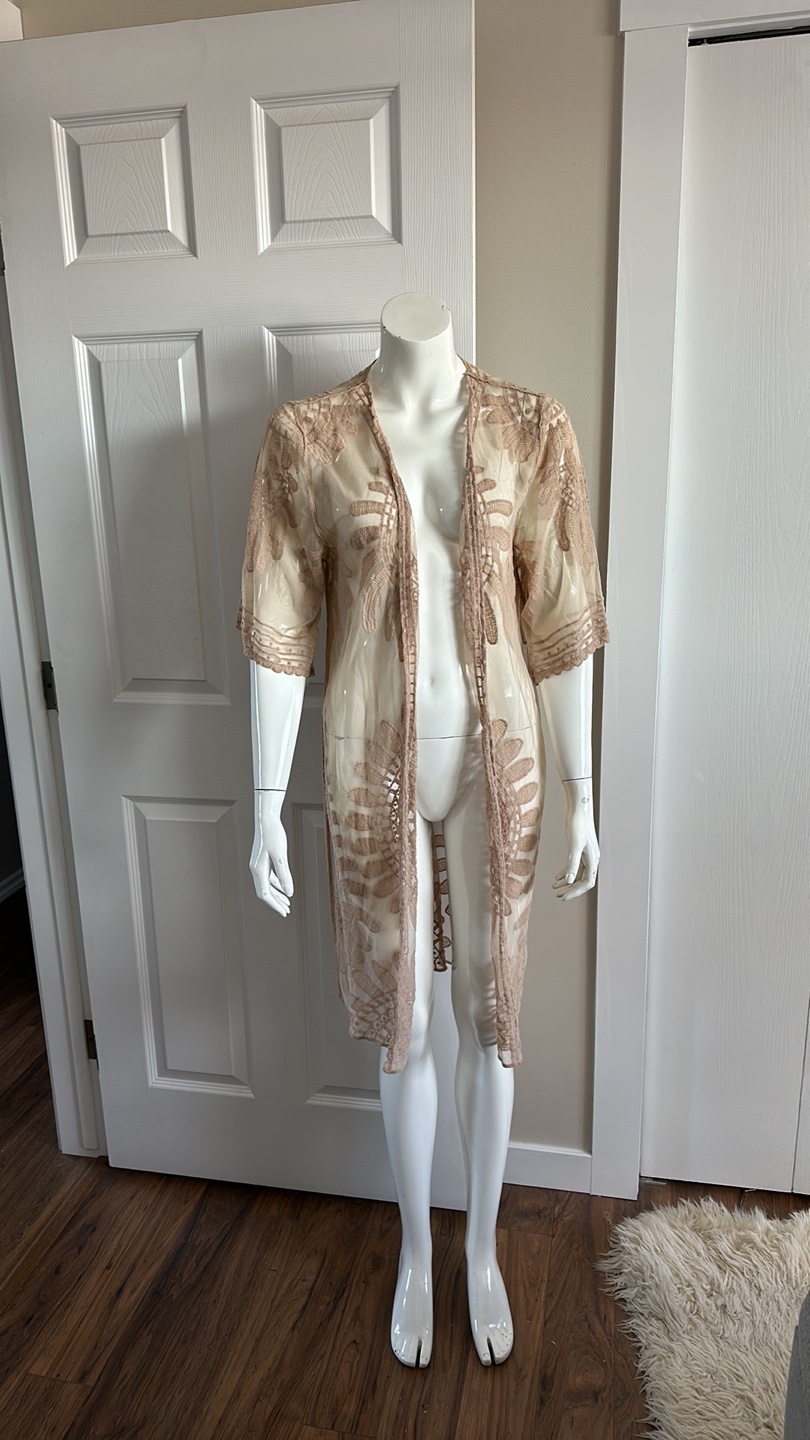 Rebellion Embroidered Kimono Duster