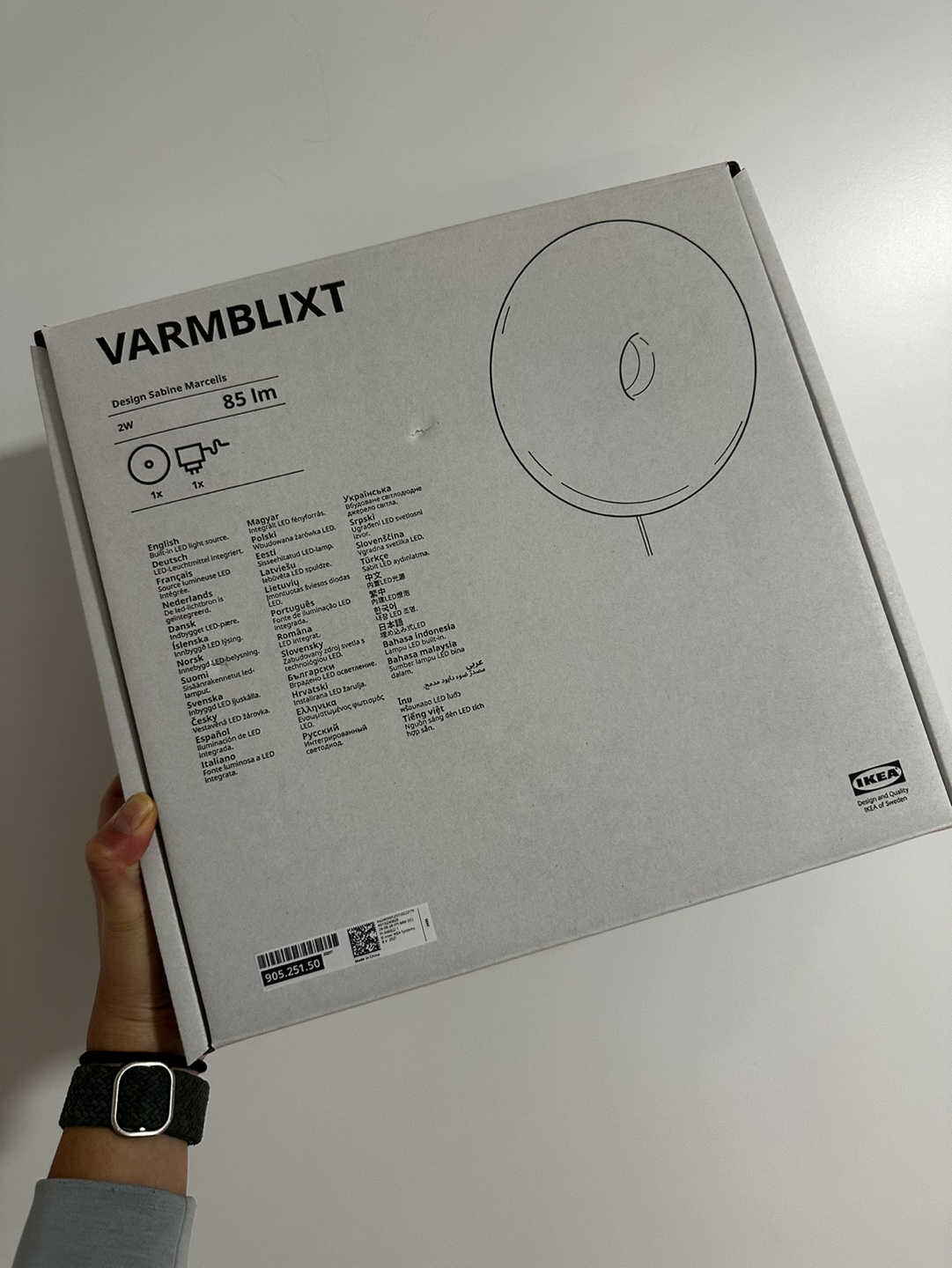 IKEA VARMBLIXT Donut Lamp - photo 3