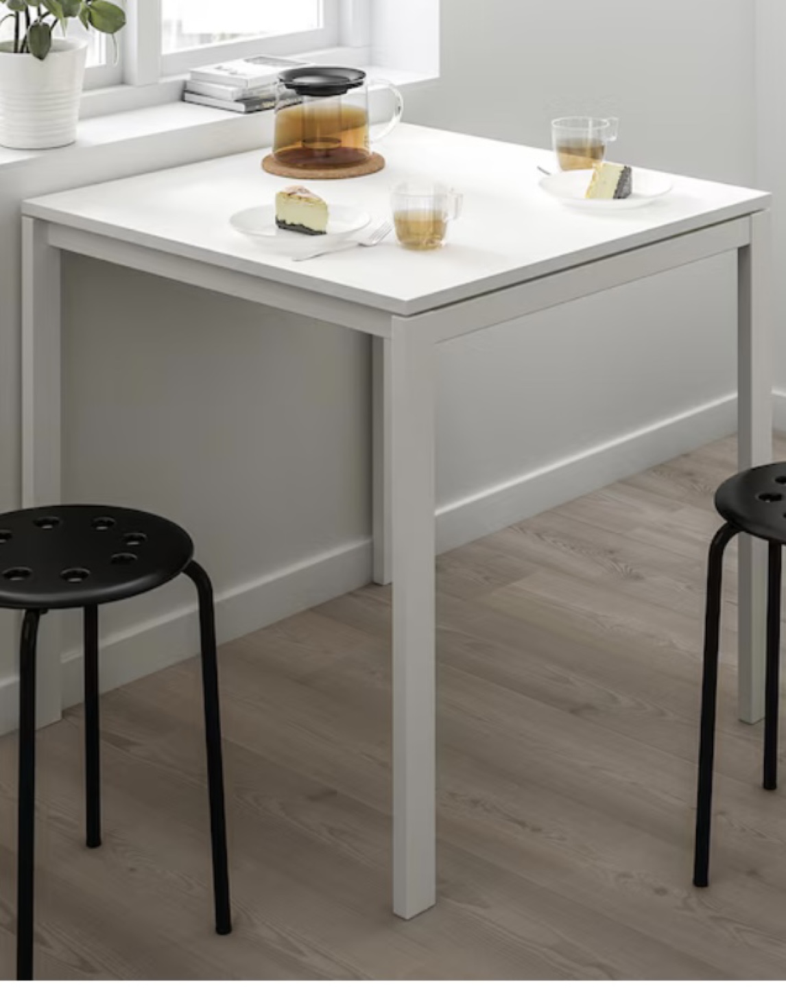 White ikea desk